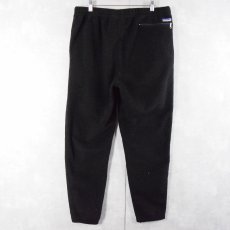 画像2: 90's Patagonia USA製 フリースイージーパンツ BLACK L (2)