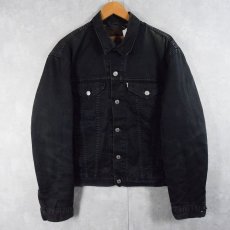 画像1: Levi's 71550 ブランケットライナー ブラックデニムジャケット L (1)