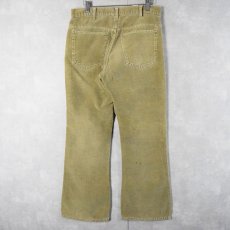 画像2: 70's LEVI'S BIGE 646 コーデュロイ フレアパンツ W31 (2)