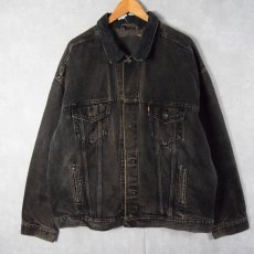 画像1: Levi's ブラックデニムジャケット  (1)