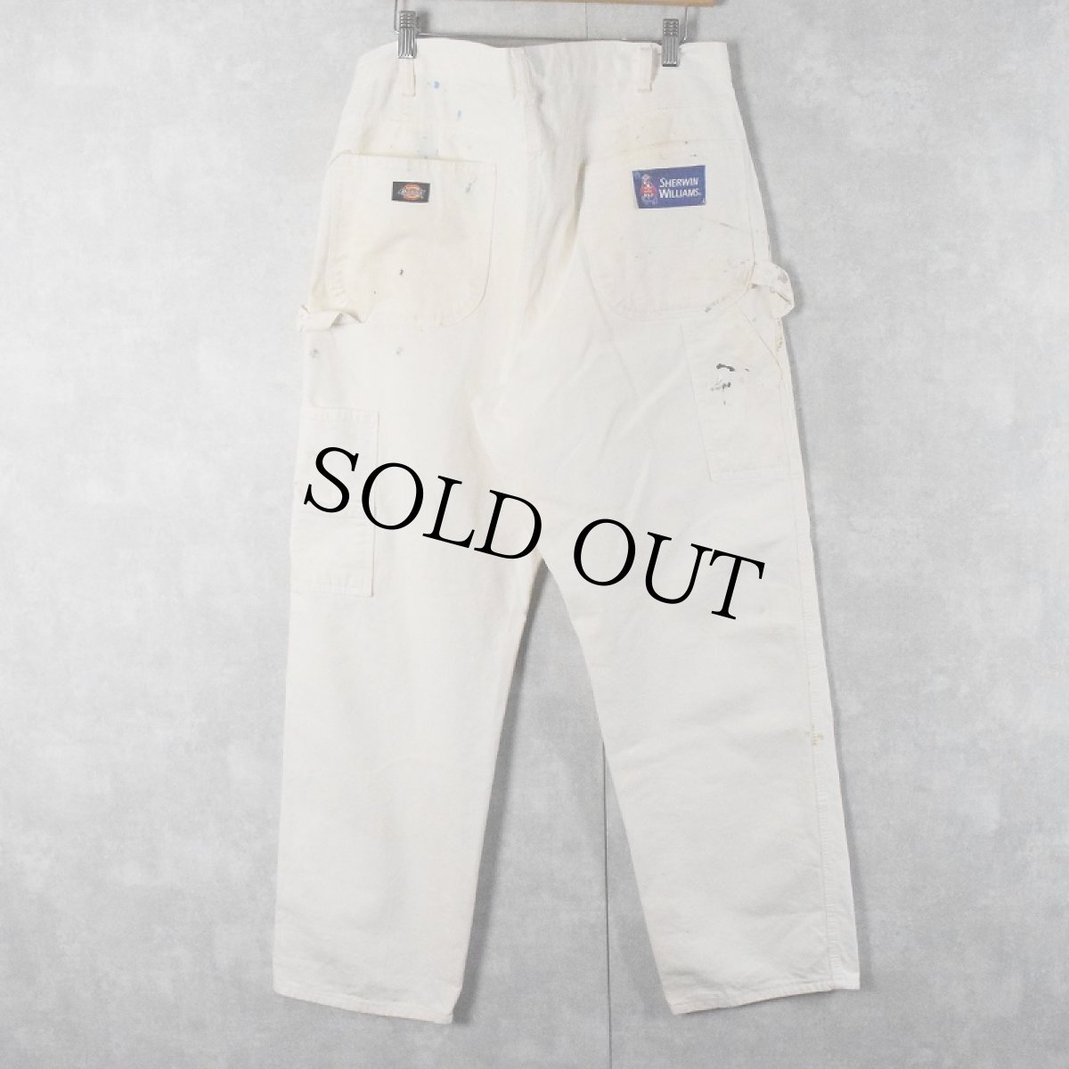 画像2: Dickies ペンキペイント ペインターパンツ W38 (2)