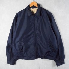 画像1: 60's McGREGOR USA製 "Nylon Anti-Freeze" ボアライナー ナイロンスイングトップ NAVY SIZE42 LONG (1)