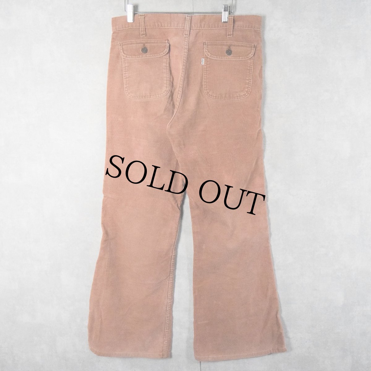 画像2: 70's Levi's 666 コーデュロイ フレアパンツ W34 (2)