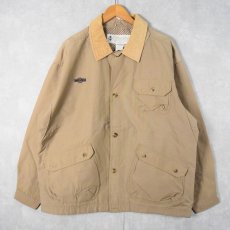 画像1: 90's Columbia チンスト付き コットン×ナイロン ハンティングジャケット L (1)