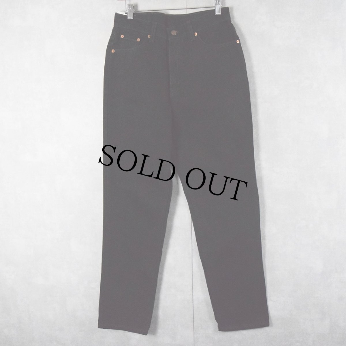 画像2: 【SALE】 90's Levi's 512 USA製 ブラックデニムパンツ DEADSTOCK W30 (2)