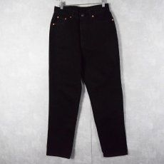 画像2: 90's Levi's 512 USA製 ブラックデニムパンツ DEADSTOCK W30 (2)