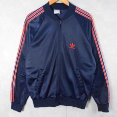 画像1: 70's adidas ATP USA製 トラックジャケット NAVY L (1)