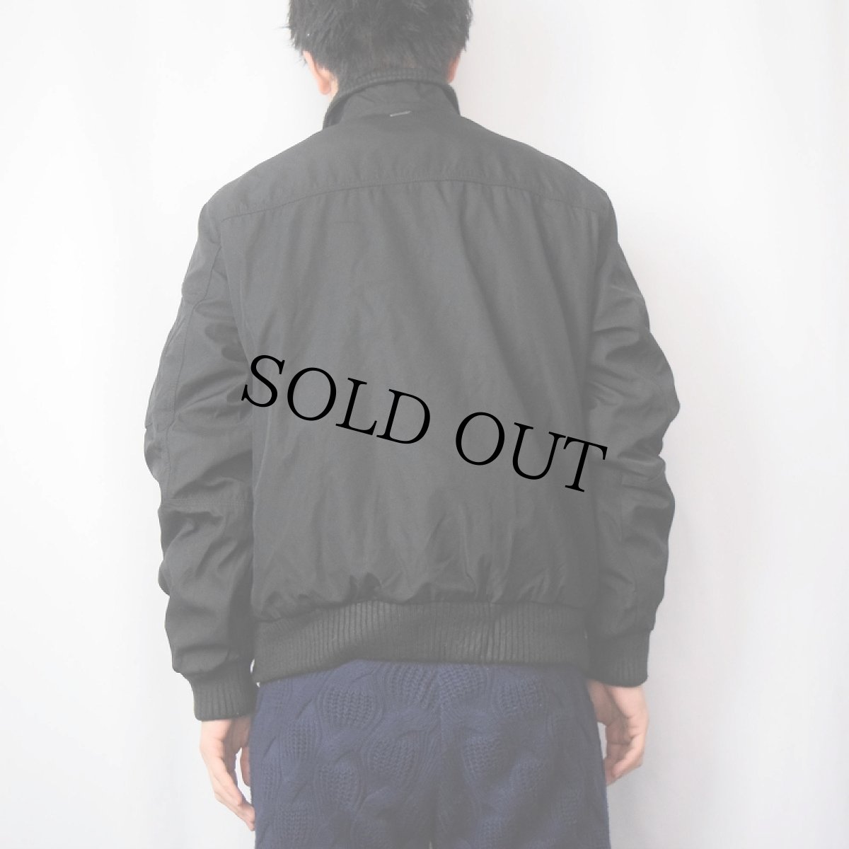 画像3: Calvin Klein 中綿入り ポリエステルジップジャケット BLACK S (3)