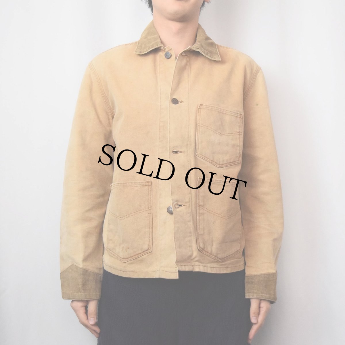 画像2: [お客様お支払い処理中]70〜80's Wrangler USA製 ダックカバーオール SIZE42 (2)