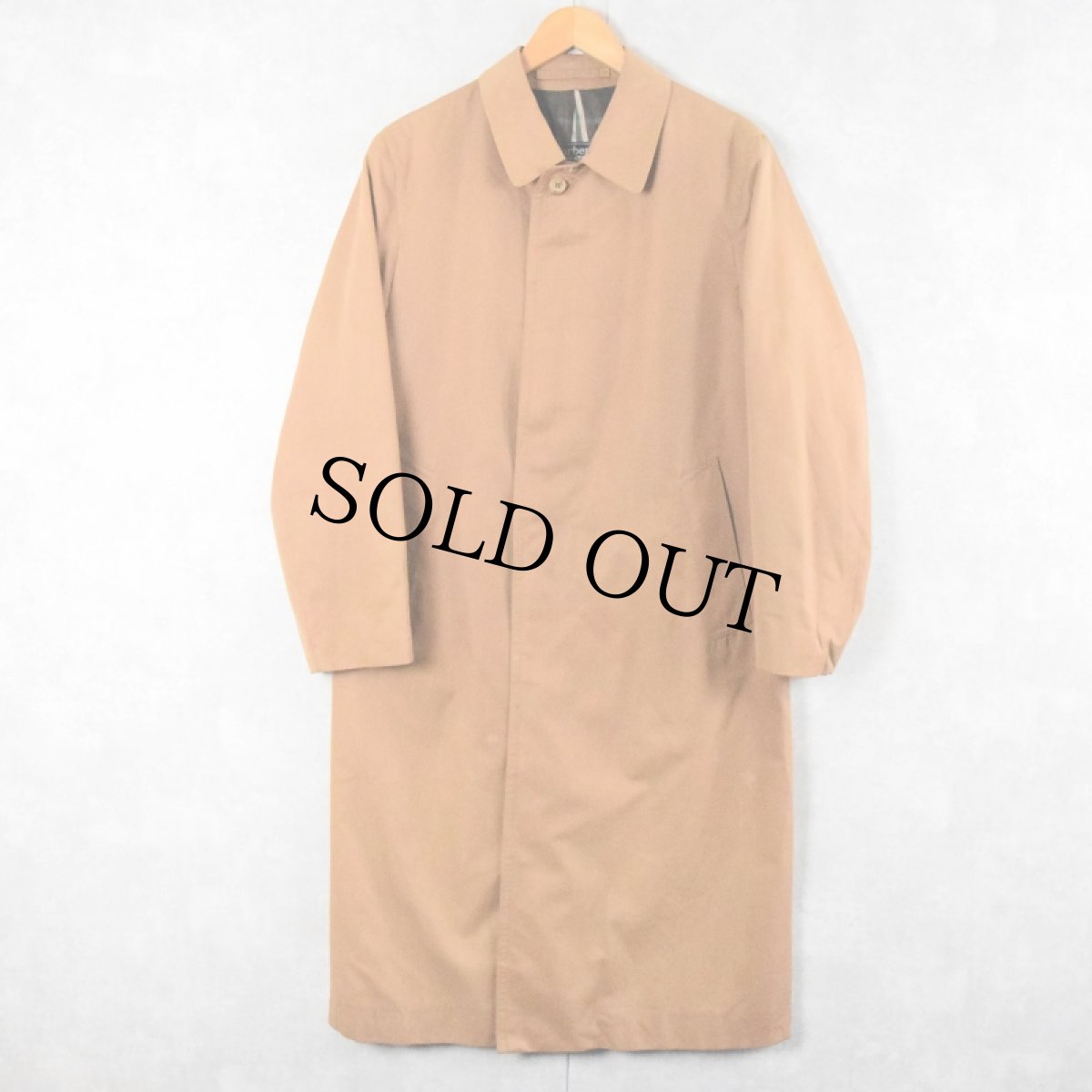 画像3: 80's Burberrys' ENGLAND製 ポリエステル×コットン ステンカラーコート (3)