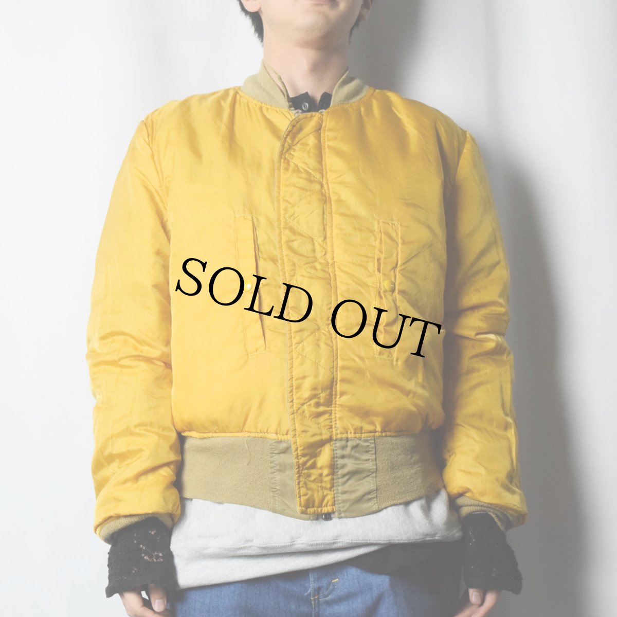 画像5: FACONNABLE JEANS USA製 "MA-1 TYPE" リバーシブル ナイロンジャケット M (5)