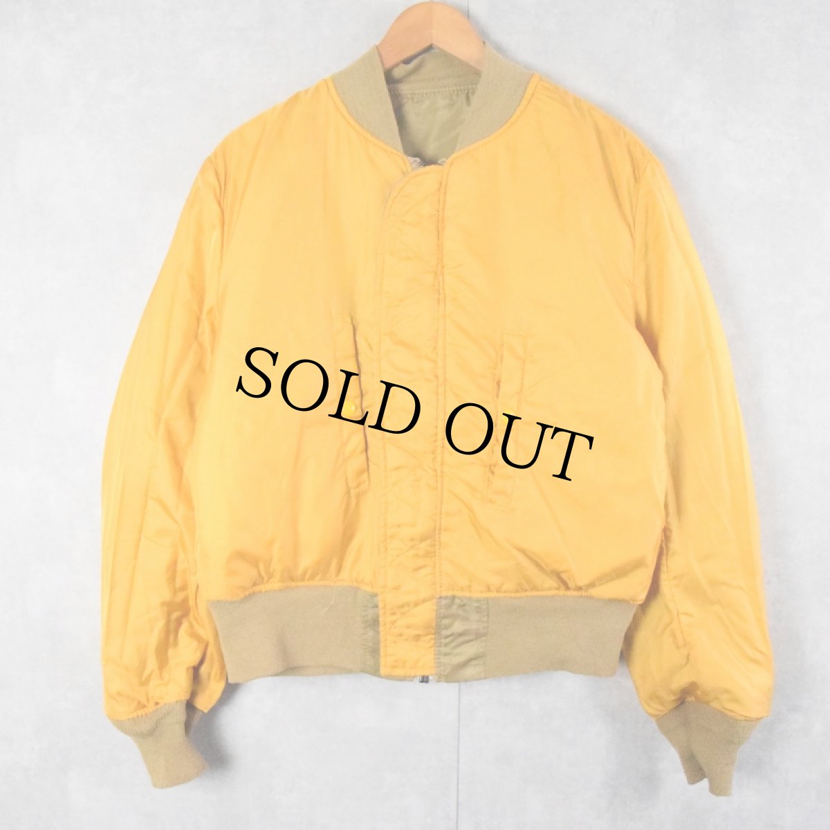 画像2: FACONNABLE JEANS USA製 "MA-1 TYPE" リバーシブル ナイロンジャケット M (2)