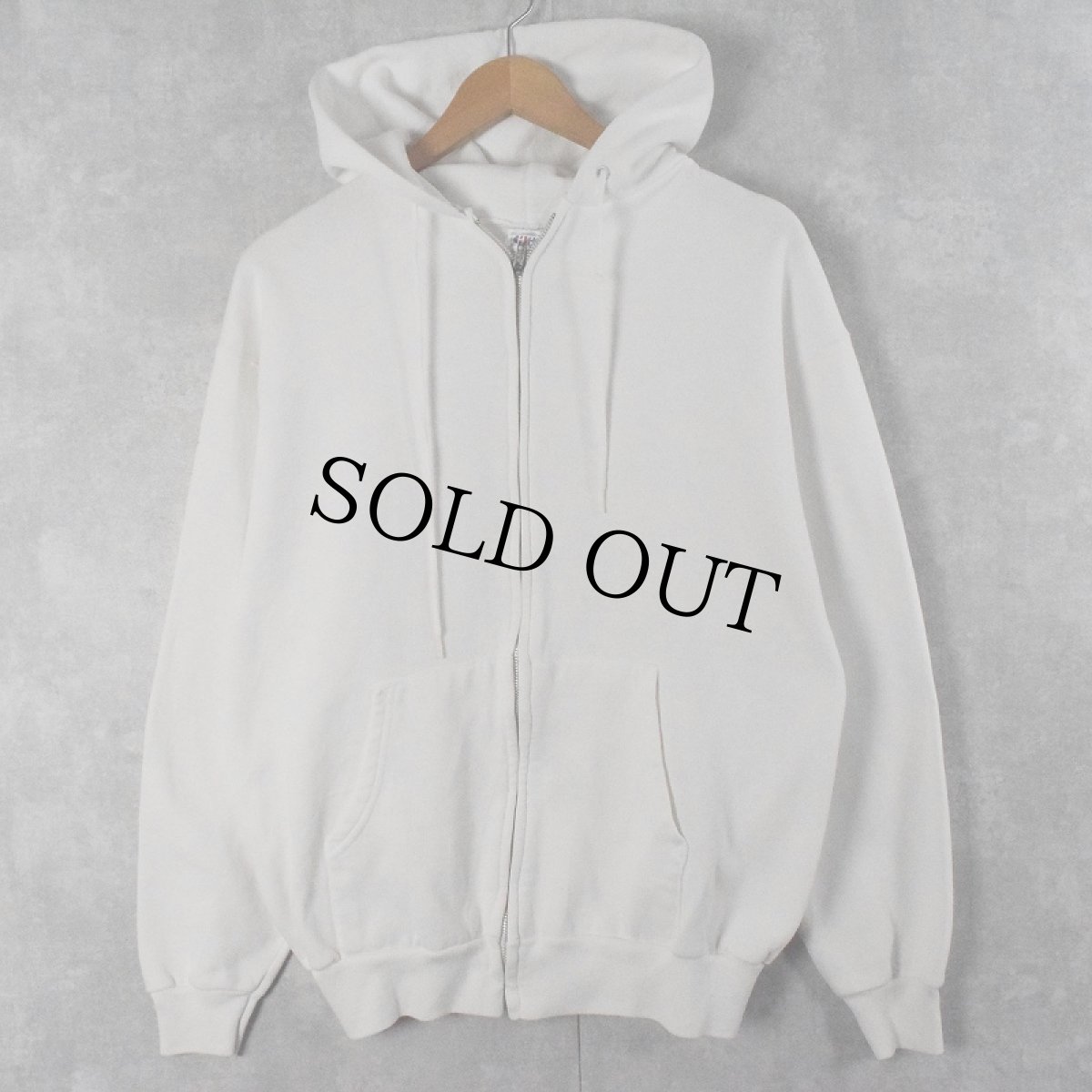 画像2: 90's USA製 "EL DORADO COUNTY ANIMAL CONTROL" プリント スウェットジップパーカー XL (2)