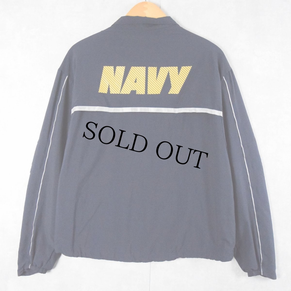 画像2: 2000's US.NAVY ナイロン ランニングジャケット S (2)