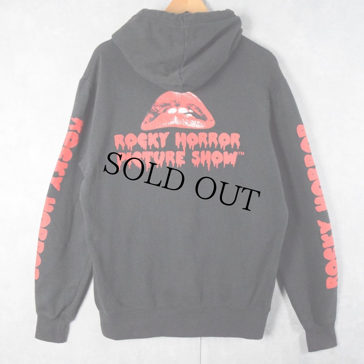 画像2: THE ROCKY HORROR PICTURE SHOW ホラー映画プリントスウェットフーディー M (2)