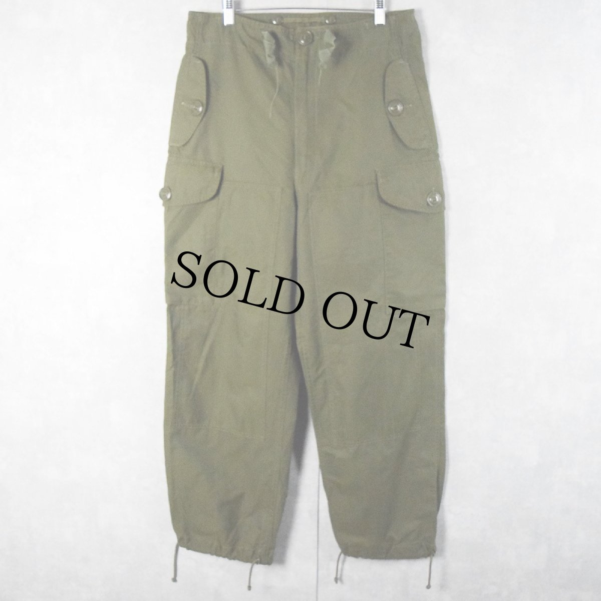 画像1: 80's CANADIAN ARMY ウインドオーバーパンツ SIZE4 Regular Small (1)