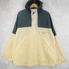 画像1: NIKE ツートーン プルオーバー ナイロンパーカー L (1)