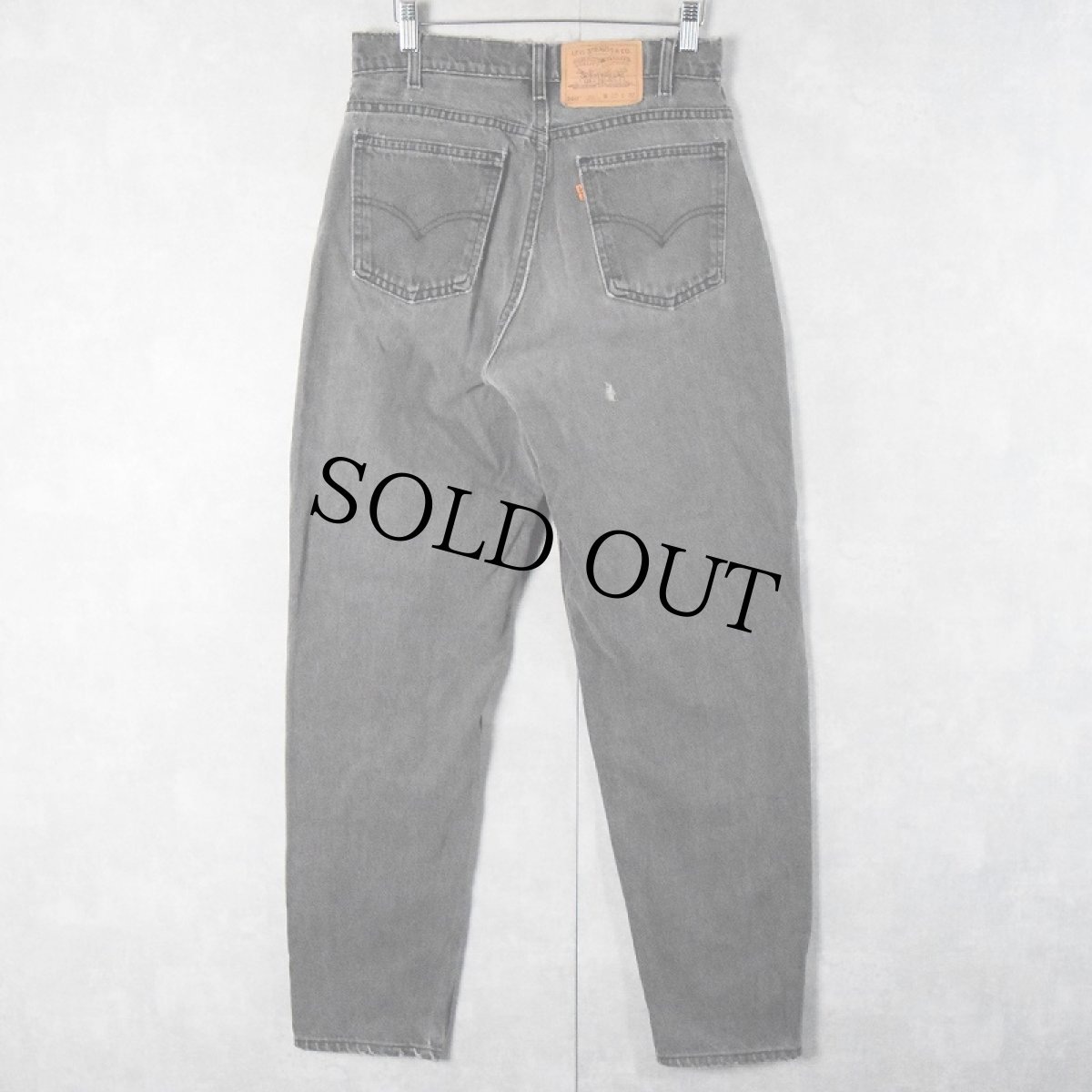 画像2: 90's Levi's 560 USA製 "サルファブラック" ブラックデニムパンツ W31 (2)