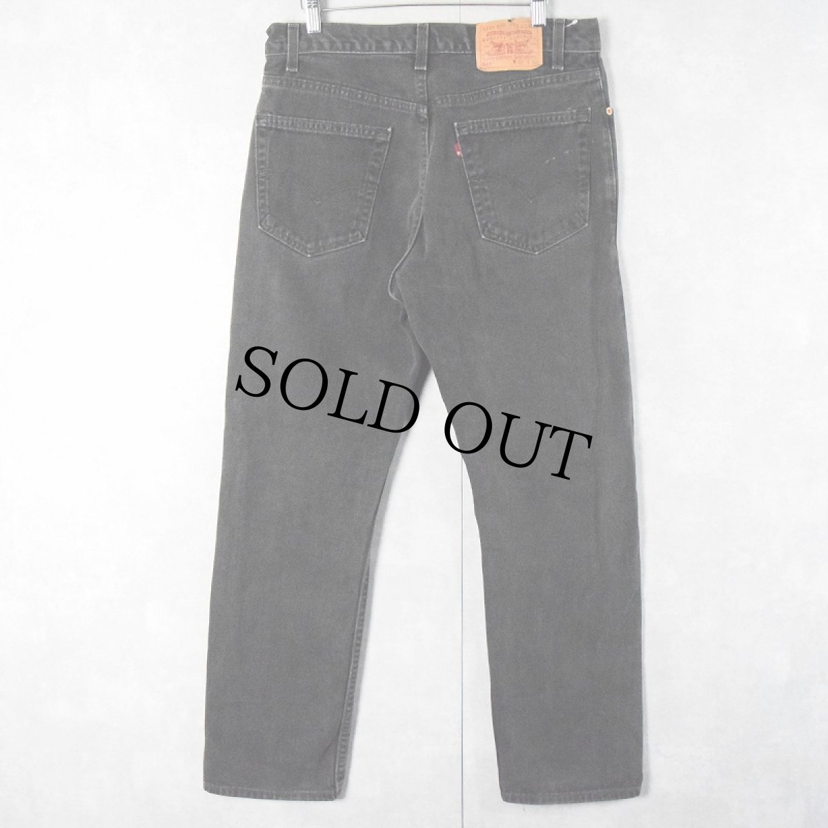 画像2: 90's Levi's 505 USA製 "サルファブラック" ブラックデニムパンツ W31 (2)