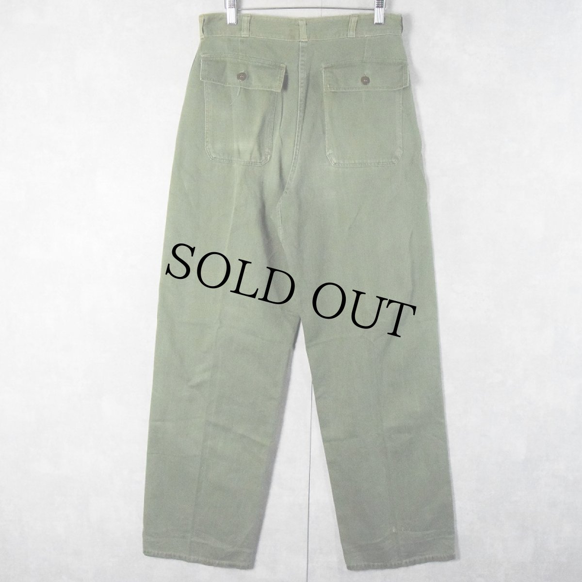 画像2: 民間品 60's FRUIT OF THE LOOM SANFORIZED ベイカーパンツ W30 (2)