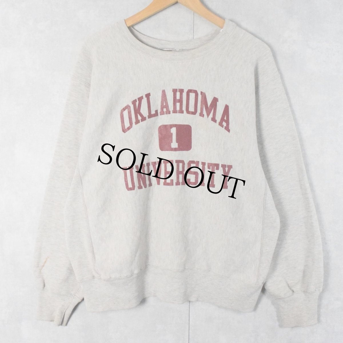 画像1: REVERSE WEAVE TYPE "OKLAHOMA UNIVERSITY" プリントスウェット (1)