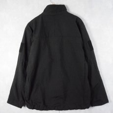 画像2: ミリタリータイプ ソフトシェルジャケット BLACK 3XL (2)