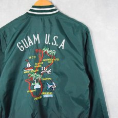 画像1: 〜80's "GUAM U.S.A" 刺繍入り ナイロンジップジャケット (1)