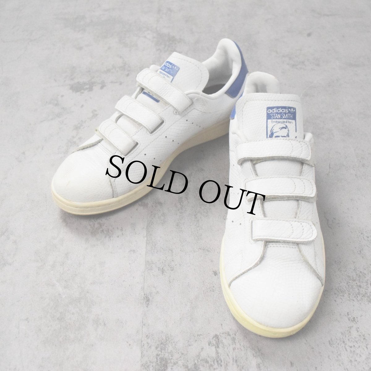 画像1: adidas STAN SMITH CF 型押し レザースニーカー 26.5cm (1)