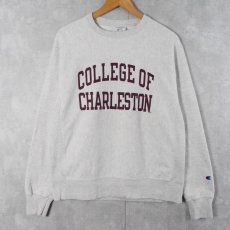 画像1: Champion REVERSE WEAVE "COLLEGE OF CHARLESTON" プリントスウェット M (1)