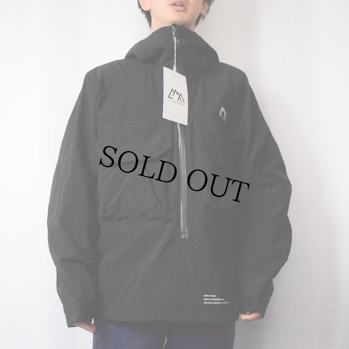 画像2: 【SALE】 COMFY OUTDOOR GARMENT "ANORAK HOODIE" BLACK 【L】 (2)