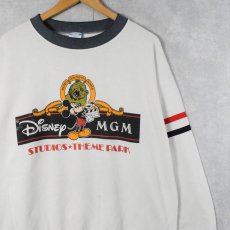 画像1: 80's Disney × MGM USA製 "STUDIOS THEME PARK" キャラクタープリントスウェット XL (1)