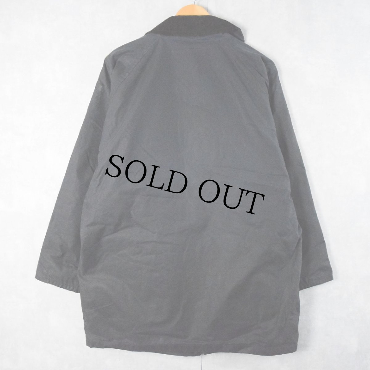 画像2: 90's Burberrys ENGLAND製 オイルドジャケット NAVY (2)