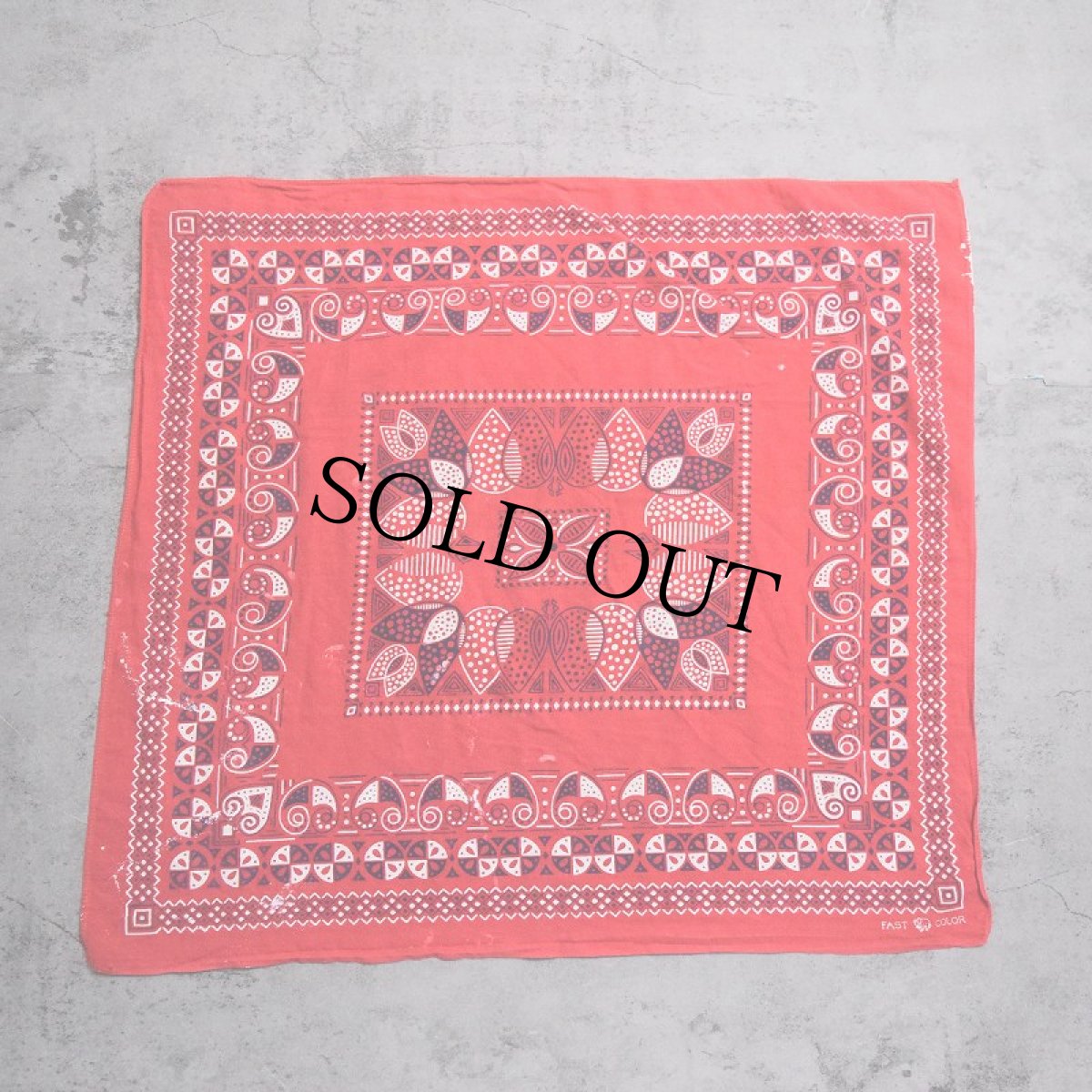 画像2: 50's エレファントブランド バンダナ 下鼻 (2)