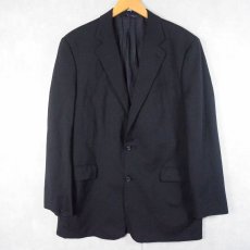 画像1: 〜90's Brooks Brothers CANADA製 "BROOKSEASE" ウールテーラードジャケット NAVY SIZE42L (1)