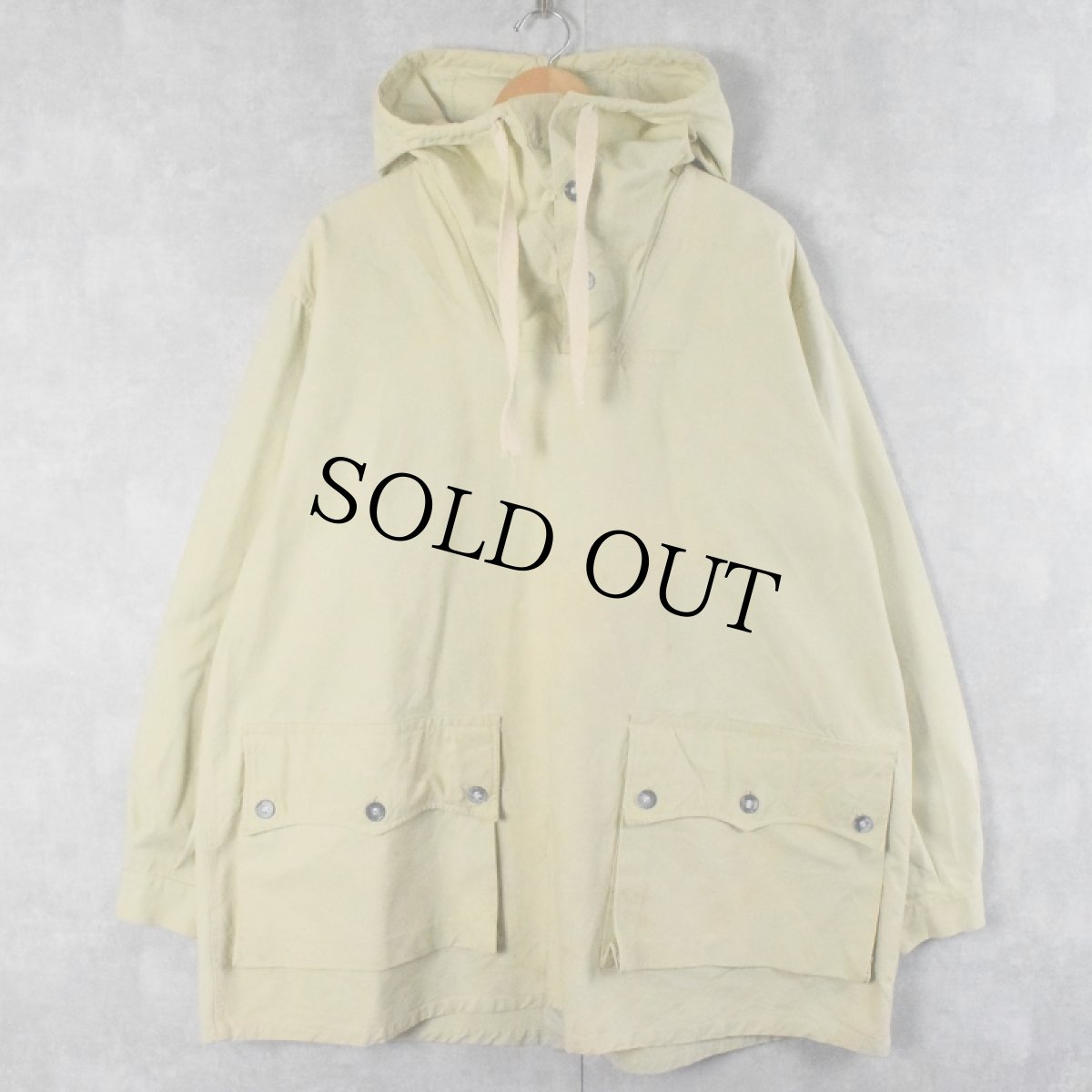 画像1: 【SALE】 40's スウェーデン軍 スノーカモ アノラックパーカー (1)
