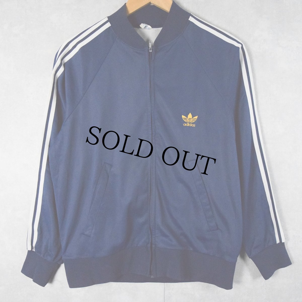 画像1: 70's adidas FRANCE製 トラックジャケット NAVY (1)