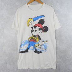 画像1: Disney MICKEY MOUSE キャラクタープリントTシャツ (1)