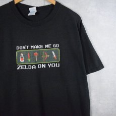 画像1: 2000's ZELDA "DON'T MAKE ME GO" ゲームプリントTシャツ XL (1)