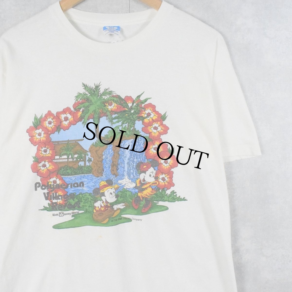 画像1: 90's Disney USA製 MICKEY MOUSE キャラクタープリントTシャツ L (1)