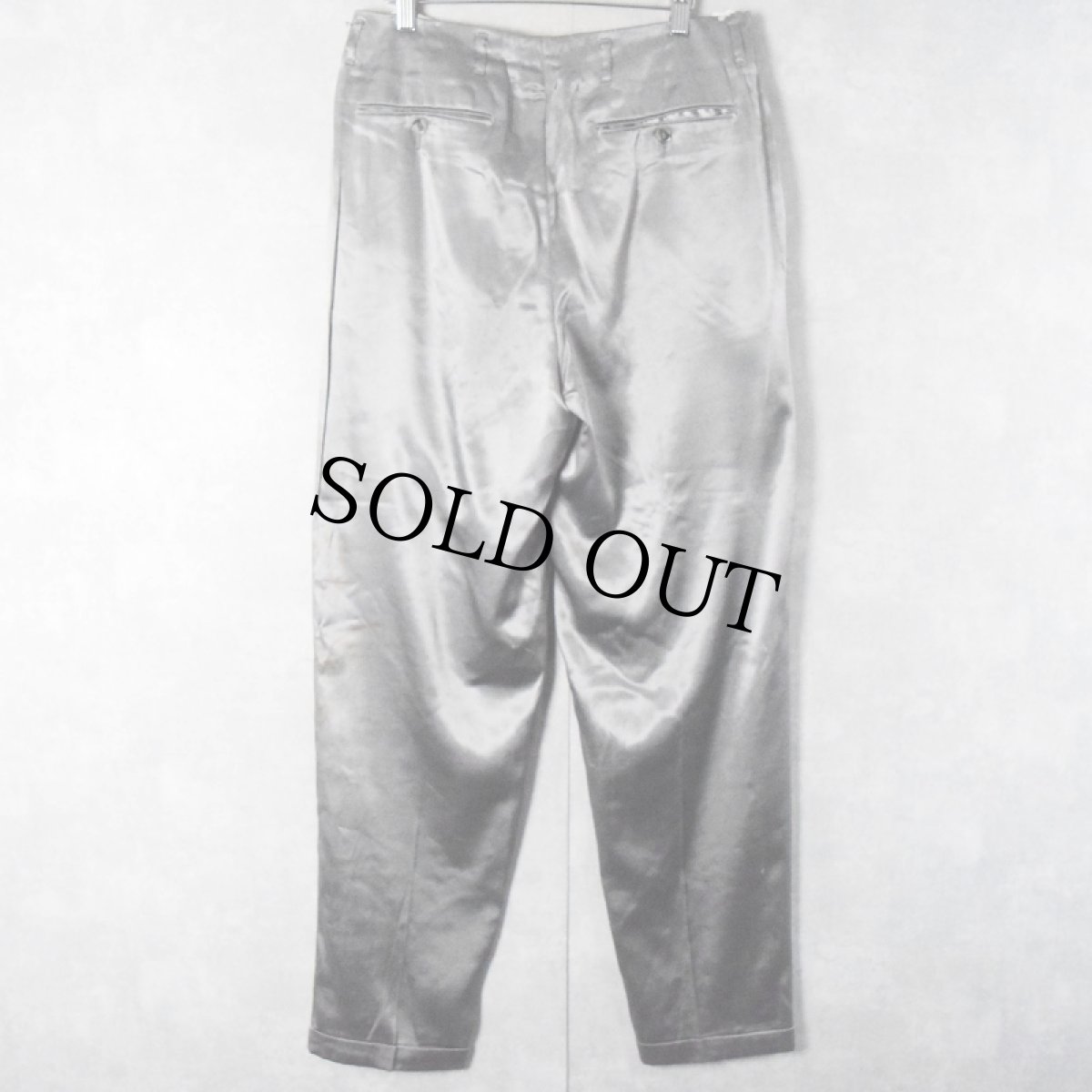 画像2: 90's COSI L'UOMO レーヨン×ポリエステル ツータックスラックス W31 (2)