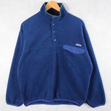 画像1: 90's Patagonia スナップT NAVY M (1)