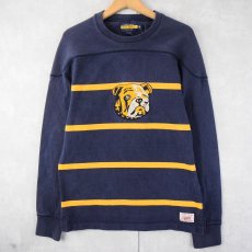 画像1: Ralph Lauren RUGBY チェーン刺繍×ナンバリング カップショルダー フットボールロンT M (1)