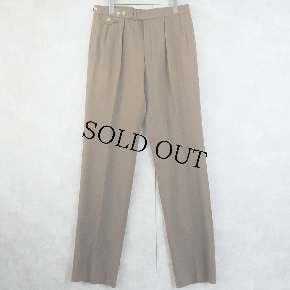 画像2: POLO Ralph Lauren ツータックスラックス DEADSTOCK W30-33 (2)