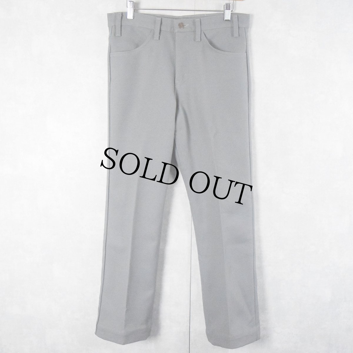 画像1: 90's Levi's USA製 517 USA製 "STA-PREST" PANTS GRAY W32 (1)