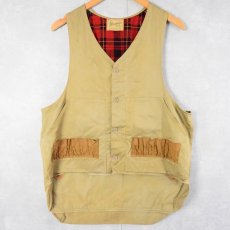 画像1: 【SALE】 50〜60's Duxbak Montana cloth ハンティングベスト (1)