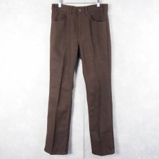 画像1: 90's Levi's USA製 517 USA製 "STA-PREST" PANTS BROWN W33 (1)