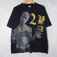 画像1: 2PAC ヒップホッププリントTシャツ M (1)