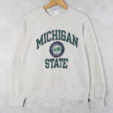 画像1: 90's Champion USA製 "MICHIGAN STATE" プリントスウェット M (1)