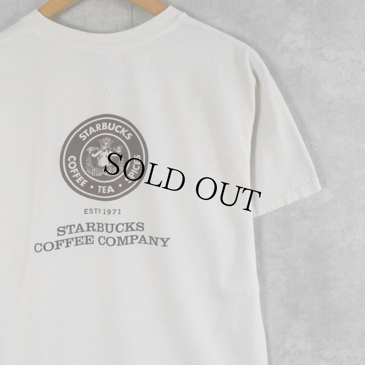 画像2: STARBUCKS ロゴプリントTシャツ M (2)