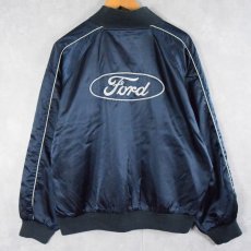 画像1: Ford Motor Company 自動車メーカー ロゴ刺繍 ナイロンスタジャン NAVY M (1)